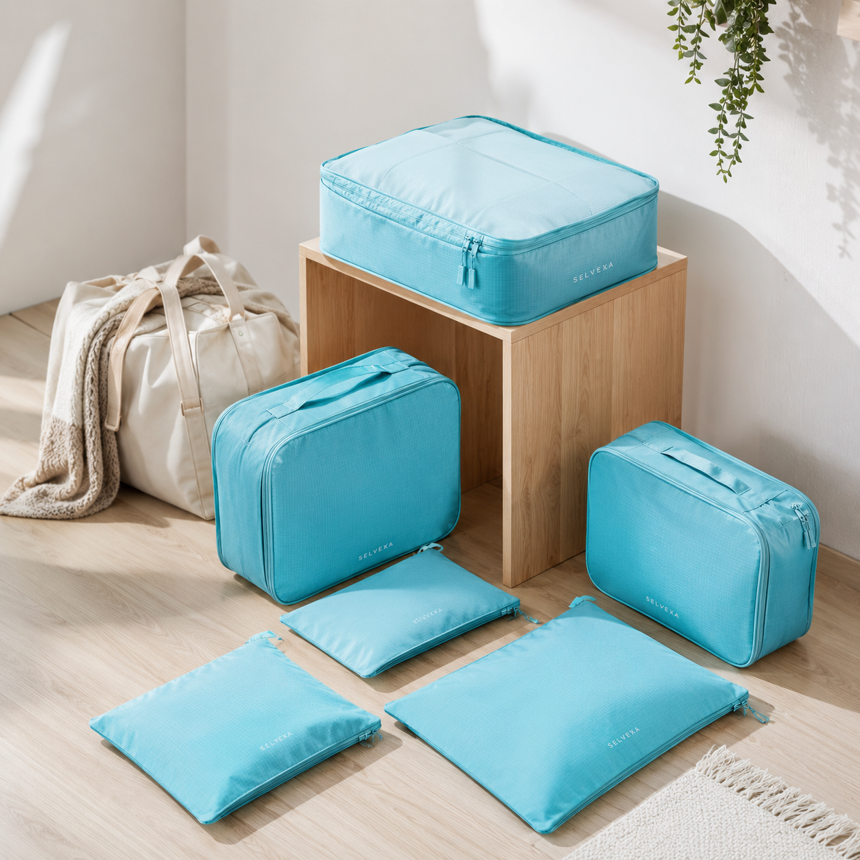 6-Piece Travel Packing Cubes Set