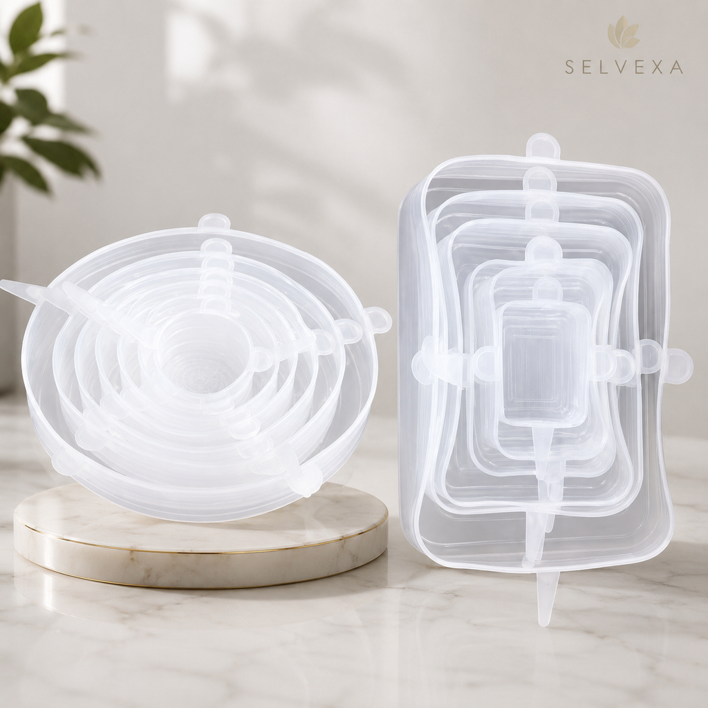 Reusable Silicone Stretch Lids Set