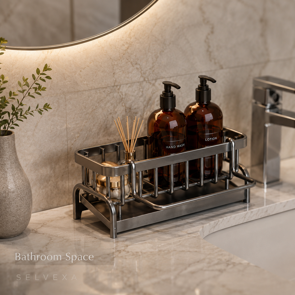 Kitchen Sink Sponge Holder Organizer