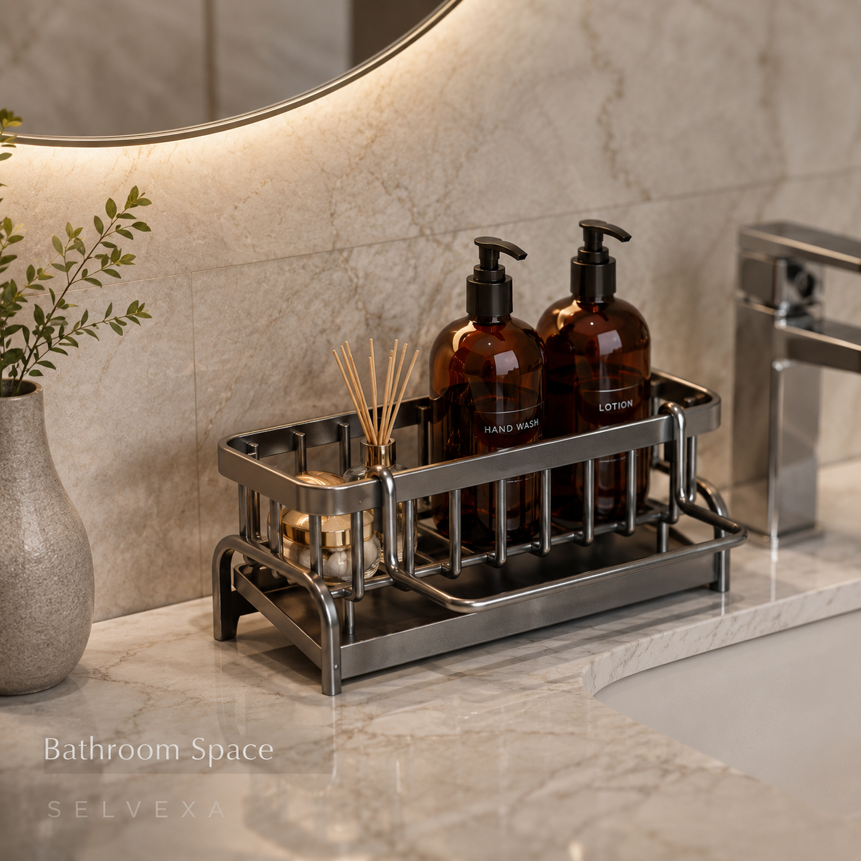 Kitchen Sink Sponge Holder Organizer