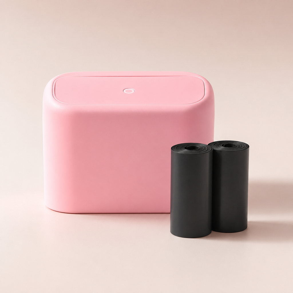 Compact Car Trash Bin with Lid