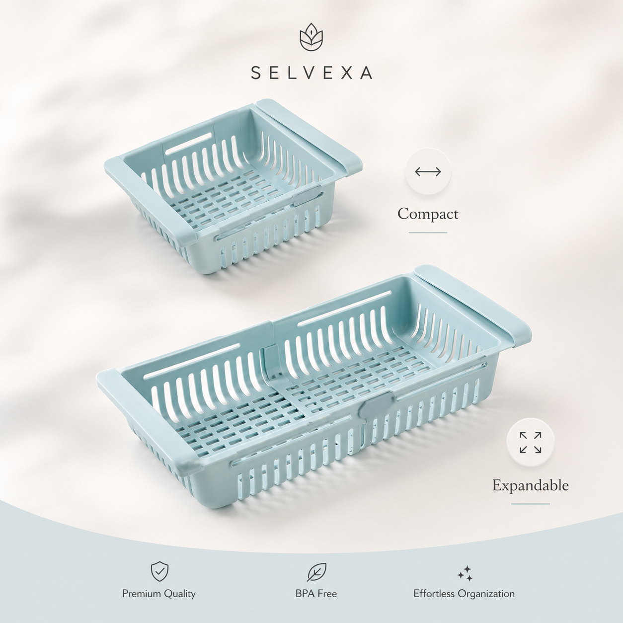 Pull-Out Refrigerator Storage Basket
