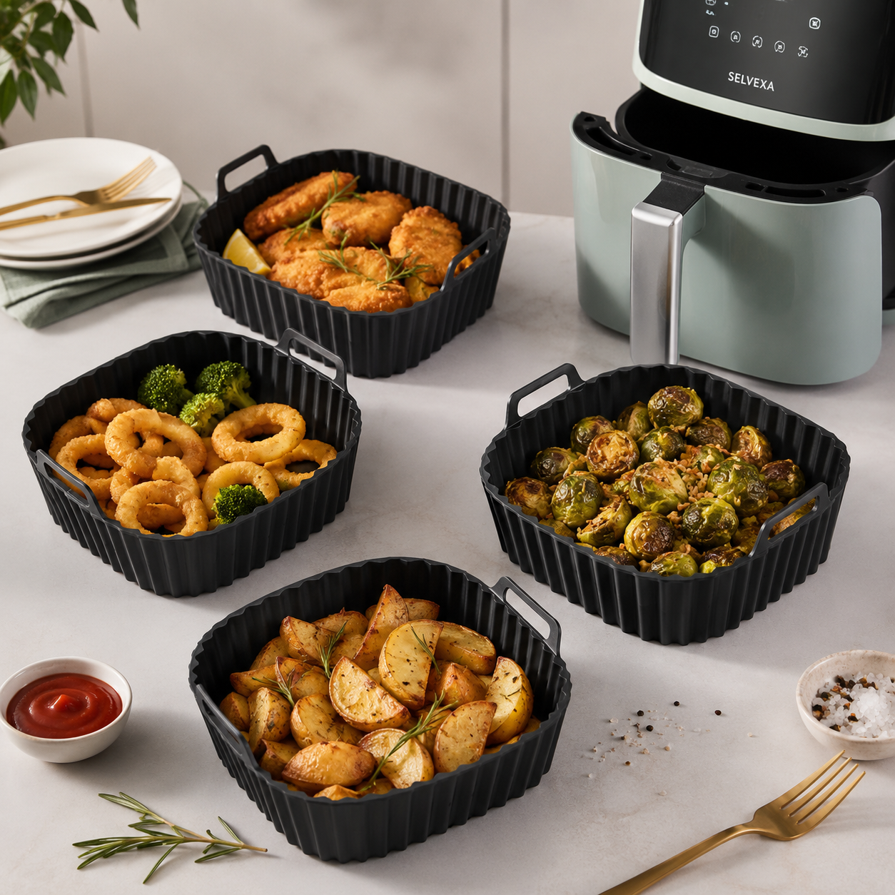 Reusable Silicone Air Fryer Liner