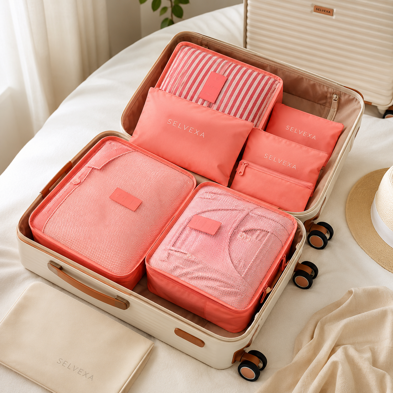 6-Piece Travel Packing Cubes Set