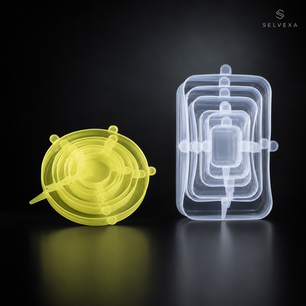 Reusable Silicone Stretch Lids Set