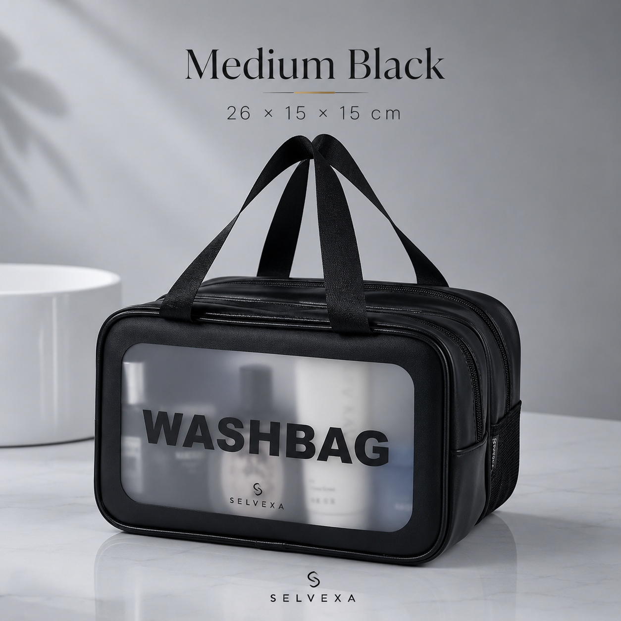 Dry-Wet Separation Travel Toiletry Bag