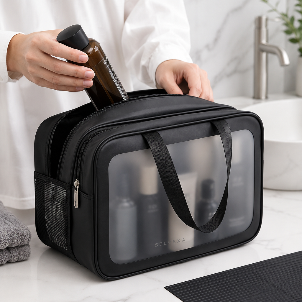 Dry-Wet Separation Travel Toiletry Bag