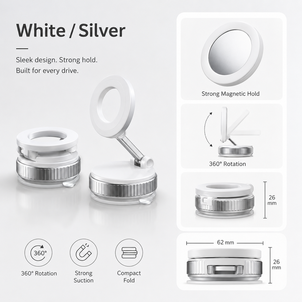 Premium MagSafe Araç İçi Tutucu | Güçlü Manyetik Tutuş