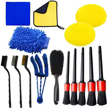 Premium Car Detailing Brush Kit | Complete Interior Cleaning Set