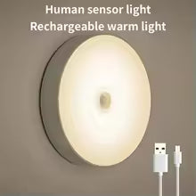 Premium Motion Sensor LED Light | USB Rechargeable Wireless Night Light