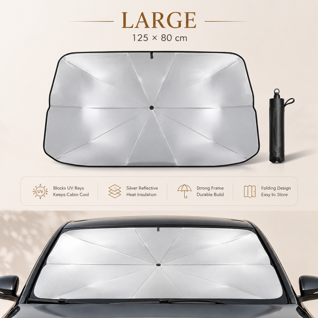 Foldable Car Windshield Sunshade Umbrella