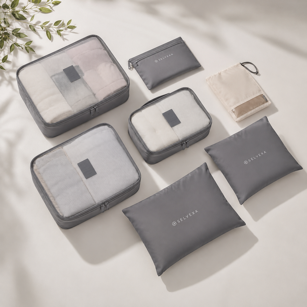 6-Piece Travel Packing Cubes Set