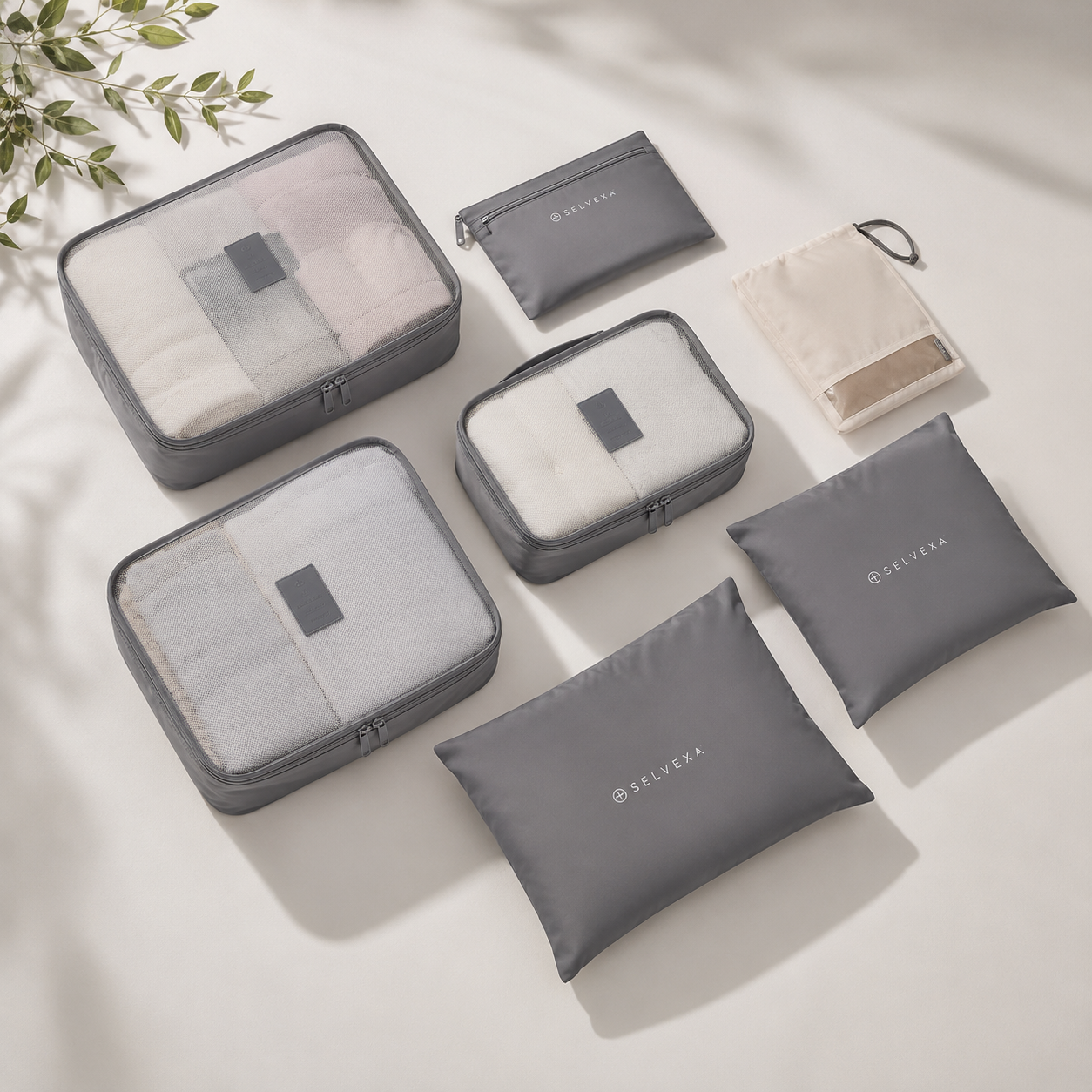 6-Piece Travel Packing Cubes Set