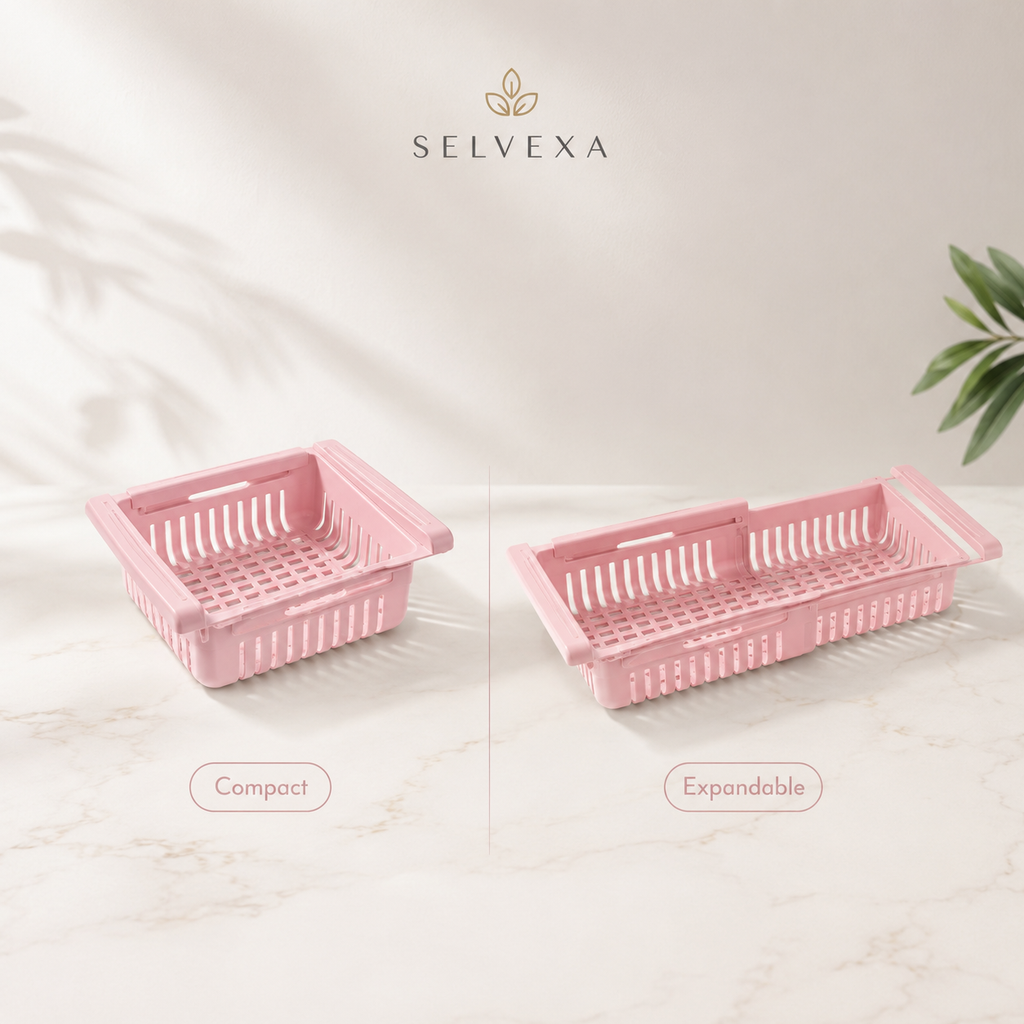 Pull-Out Refrigerator Storage Basket