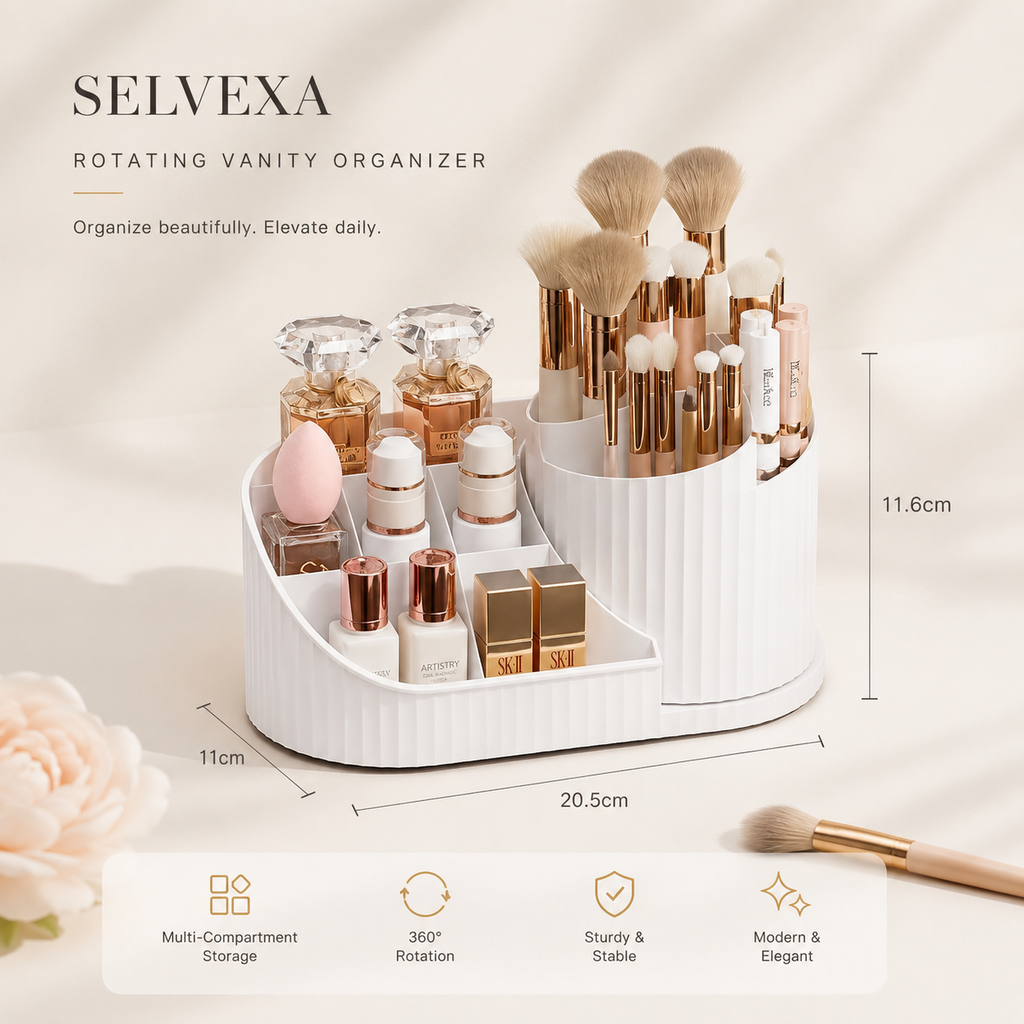 360° Rotating Vanity Organizer