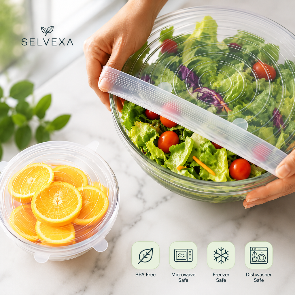 Reusable Silicone Stretch Lids Set