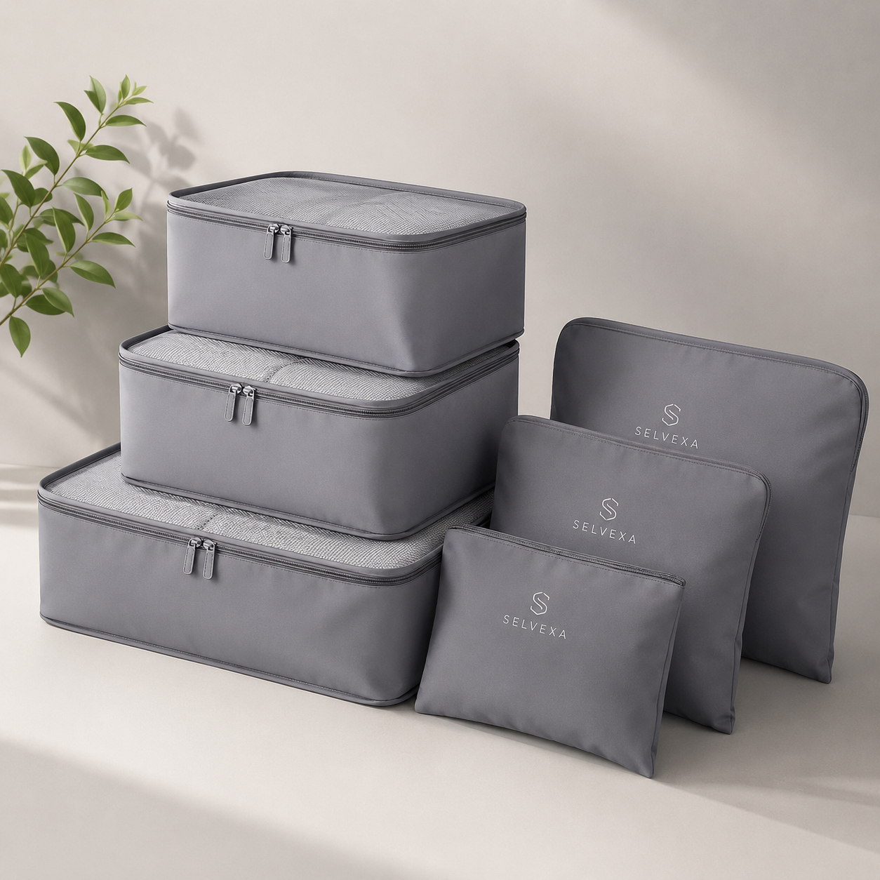 6-Piece Travel Packing Cubes Set