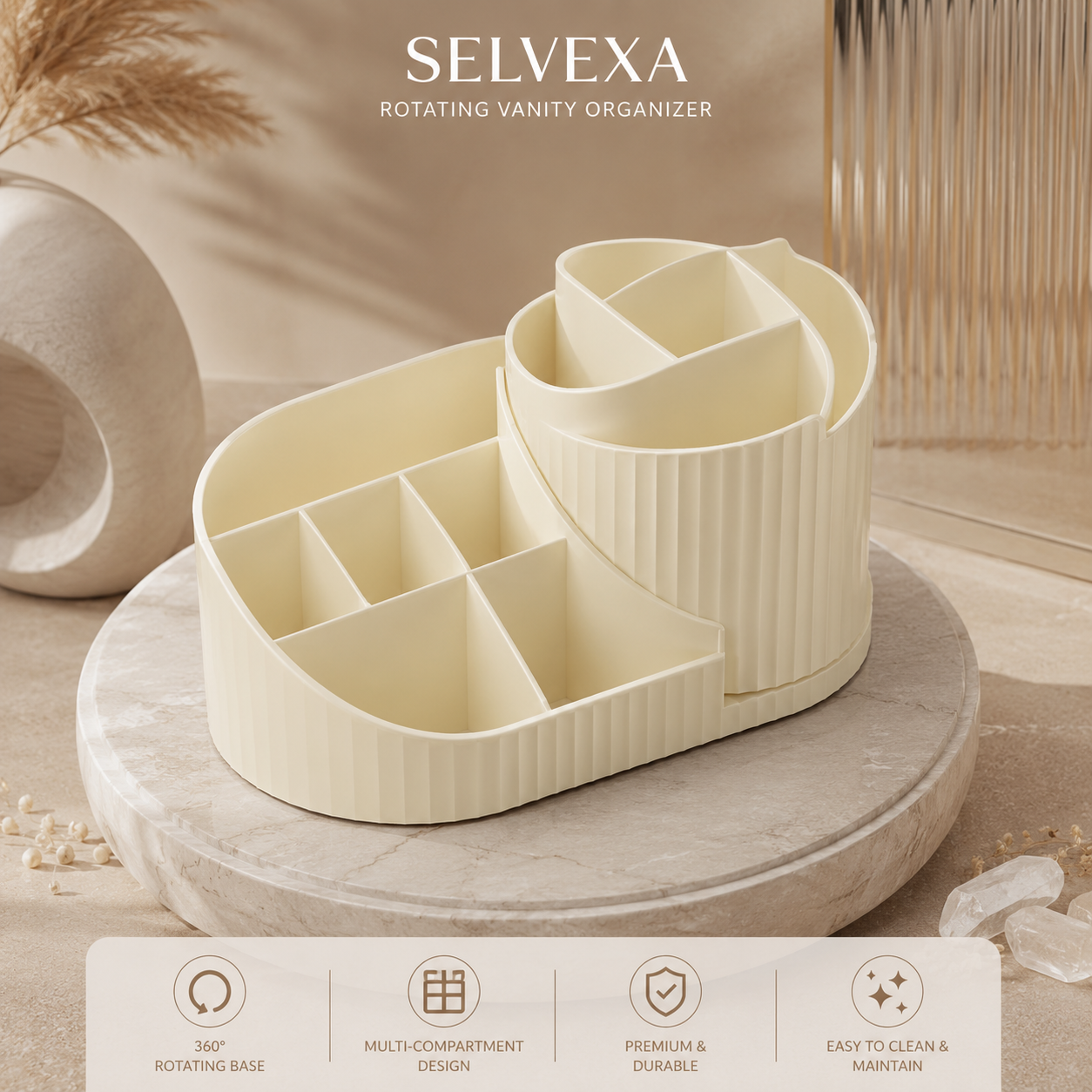 360° Rotating Vanity Organizer