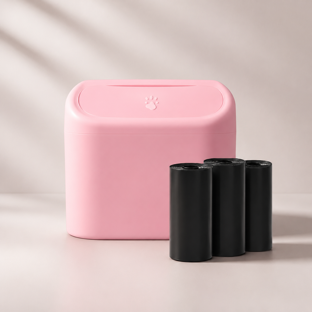 Compact Car Trash Bin with Lid