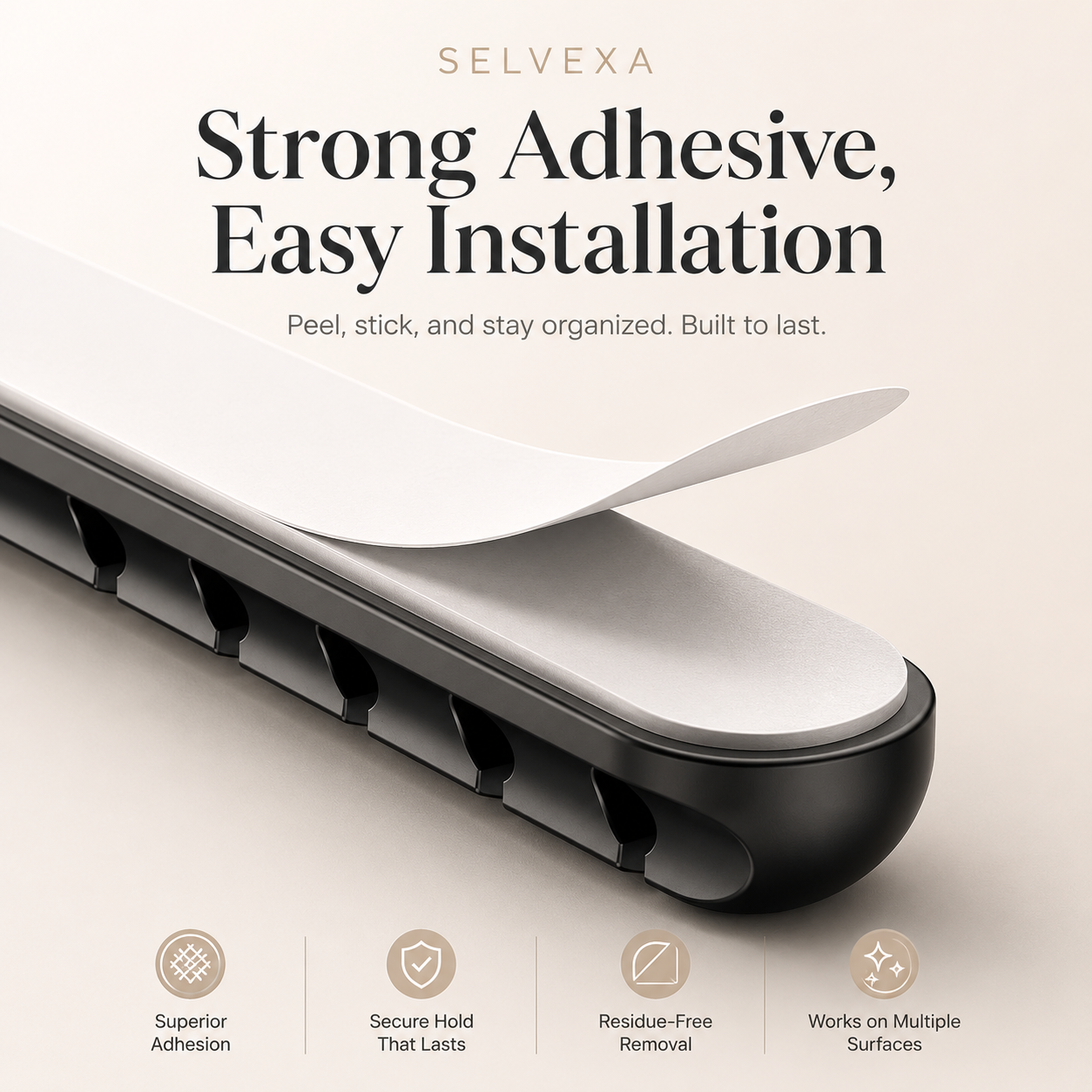 Adhesive Cable Organizer Clips