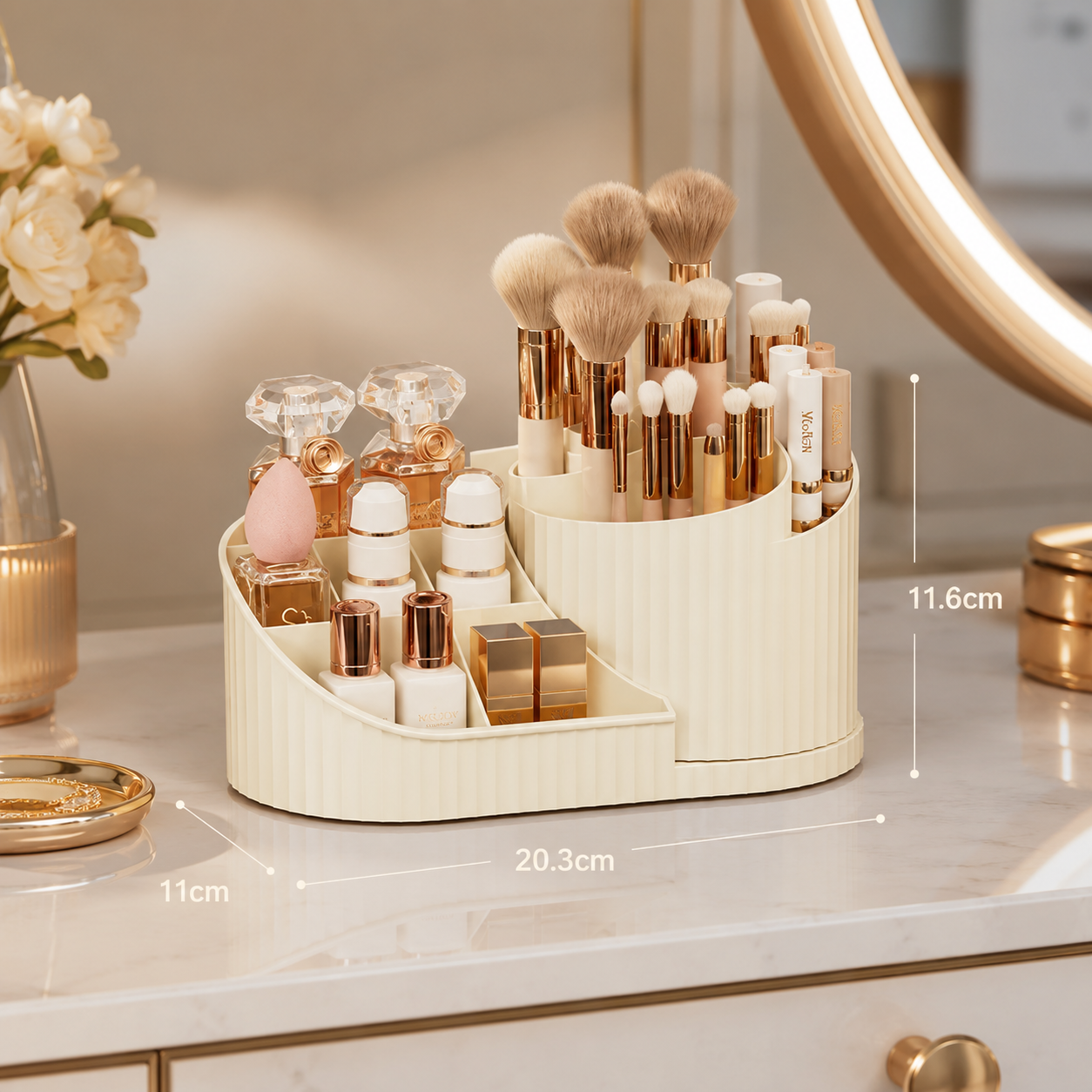 360° Rotating Vanity Organizer